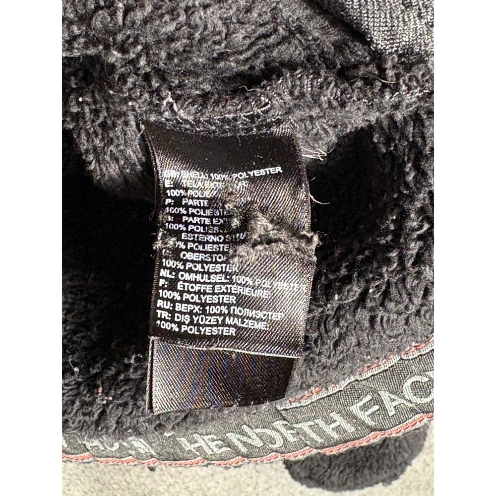 The North Face Osito Hooded Fleece Jacket Womens Medium Black Full Zip Hoody - Picture 4 of 8